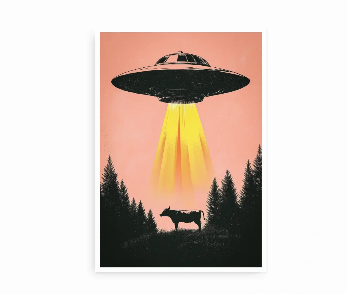 Retro sci-fi UFO - Billede 2