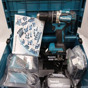 Makita DHP484RT3J Slagbore-/skruemaskine 18V LXT Brushless – 3 x 5,0 Ah