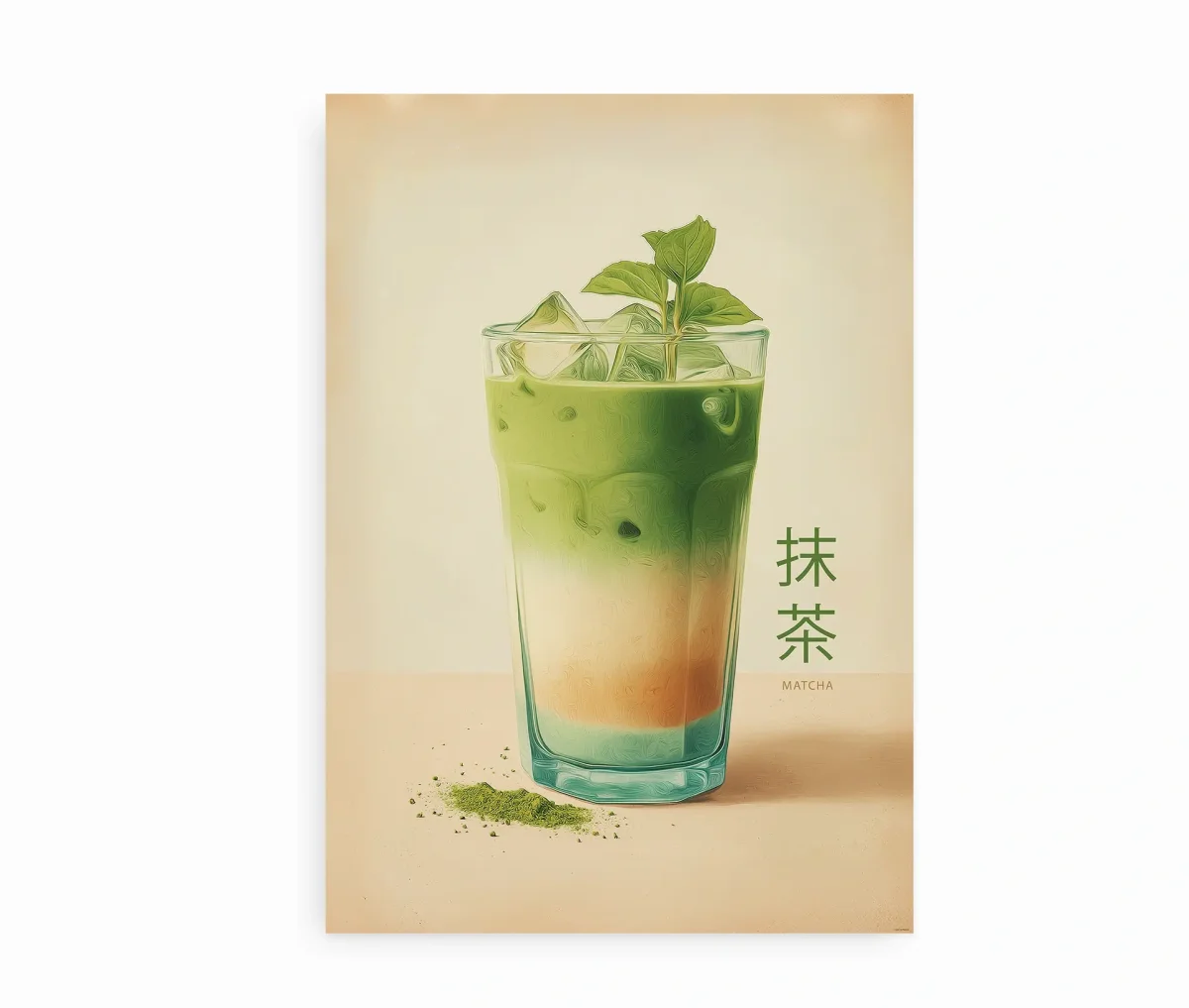Matcha Iced Latte – Plakat - Billede 2