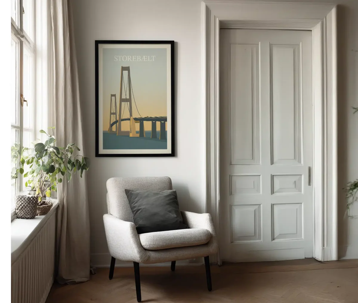 Storebælt – Danmark plakat - Billede 4