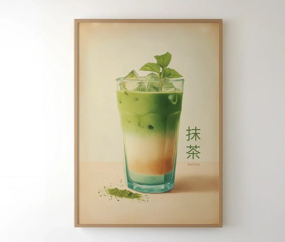 Matcha Iced Latte – Plakat - Billede 3