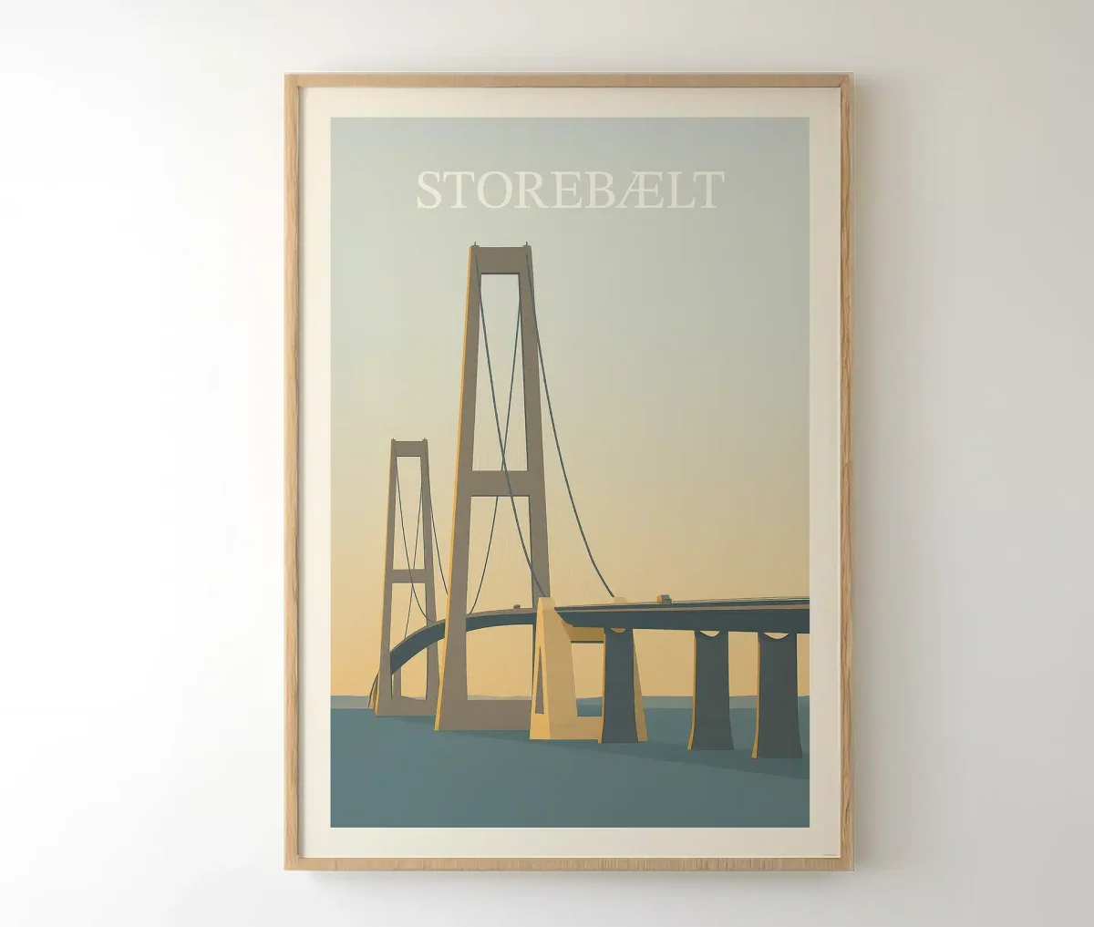 Storebælt – Danmark plakat - Billede 3