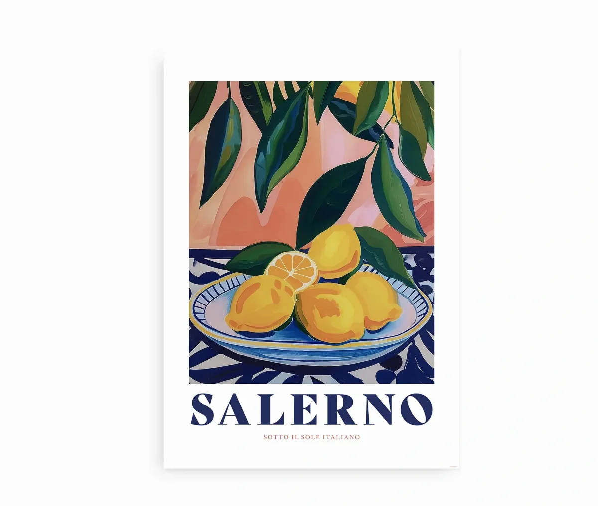 Salerno – italiensk kunstplakat - Billede 2