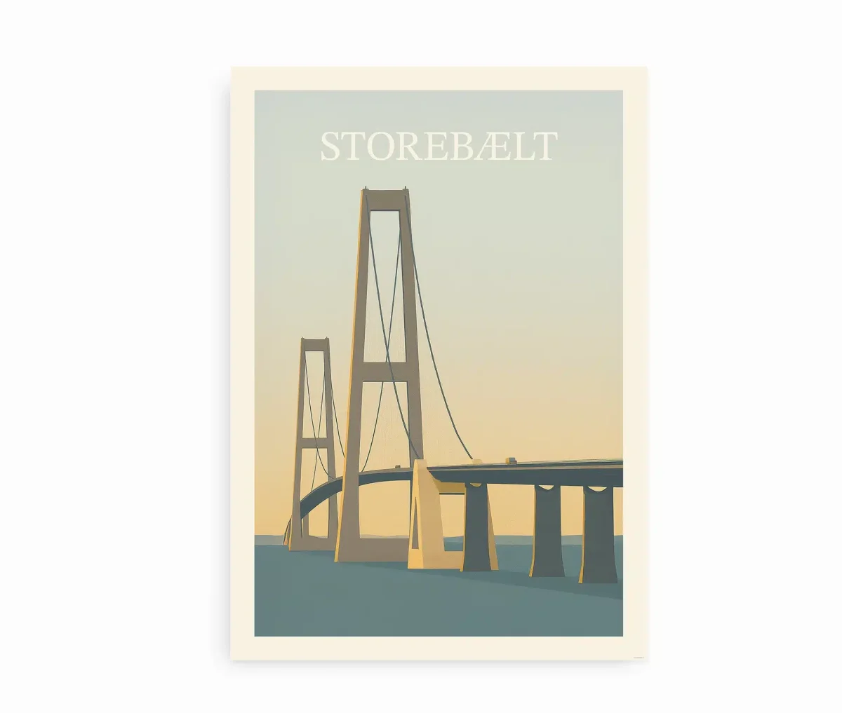Storebælt – Danmark plakat - Billede 2