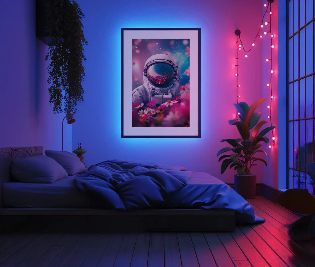 Astronaut i blomstereng - Billede 3
