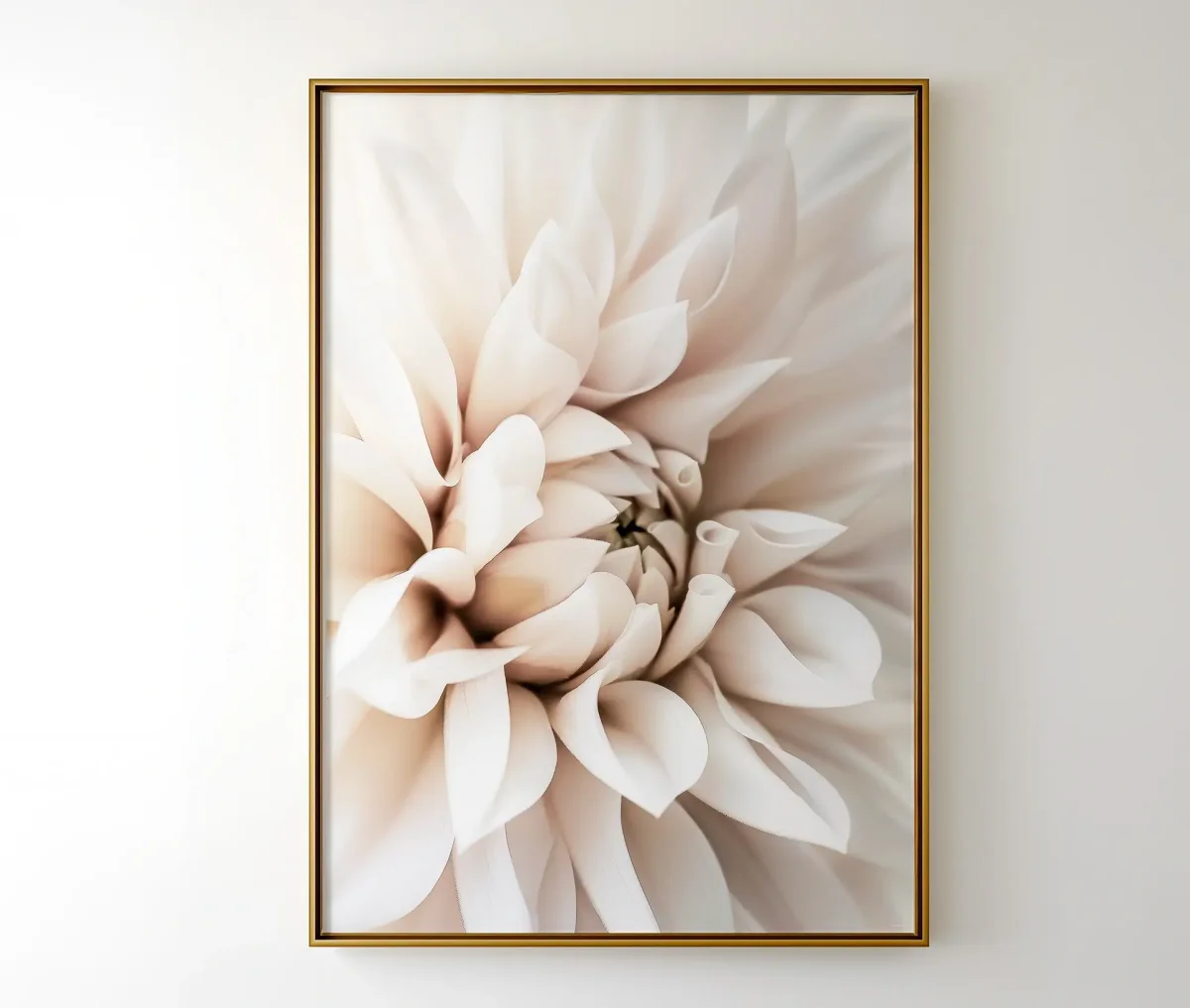 White Dahlia Dream – Plakat med blomst - Billede 3