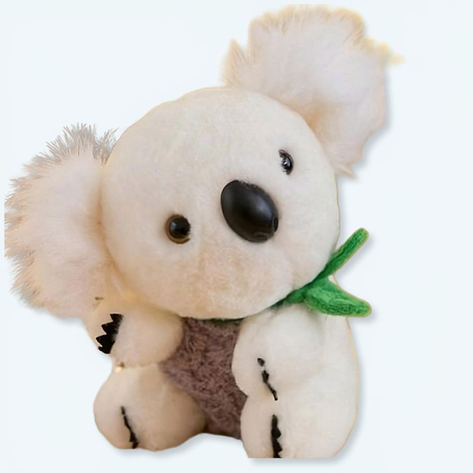 Sød grå og hvid koala-bamse - Billede 2