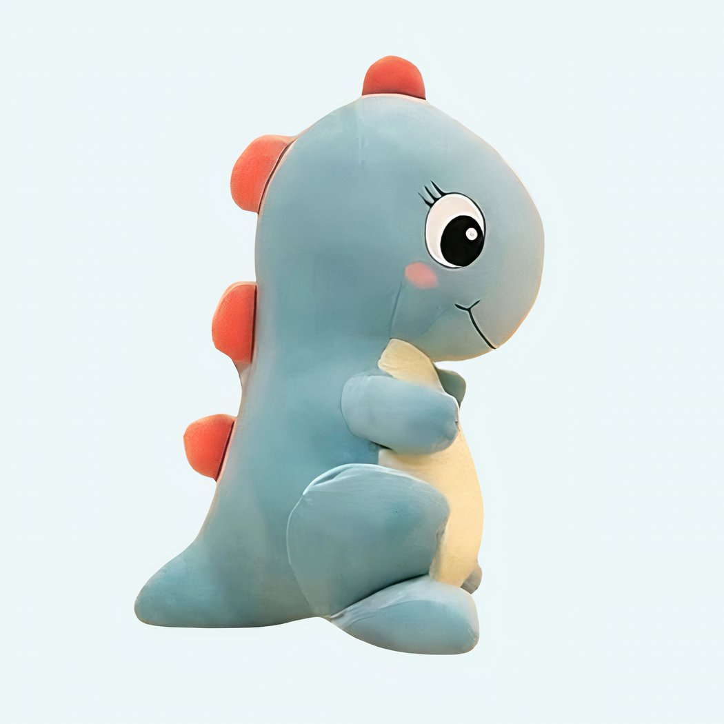 Blå baby-dinosaur-bamsedyr - Billede 2