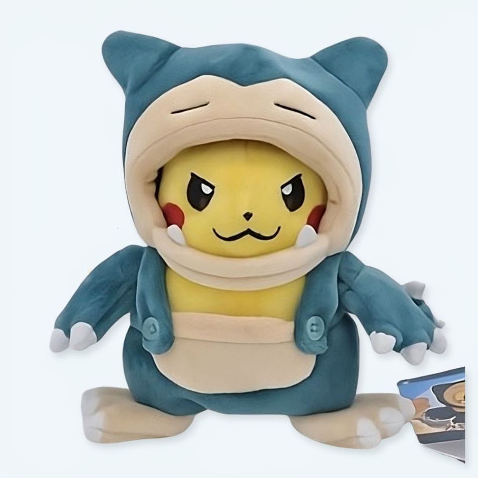 Plys-pikachu klædt ud som snorlax - Billede 2