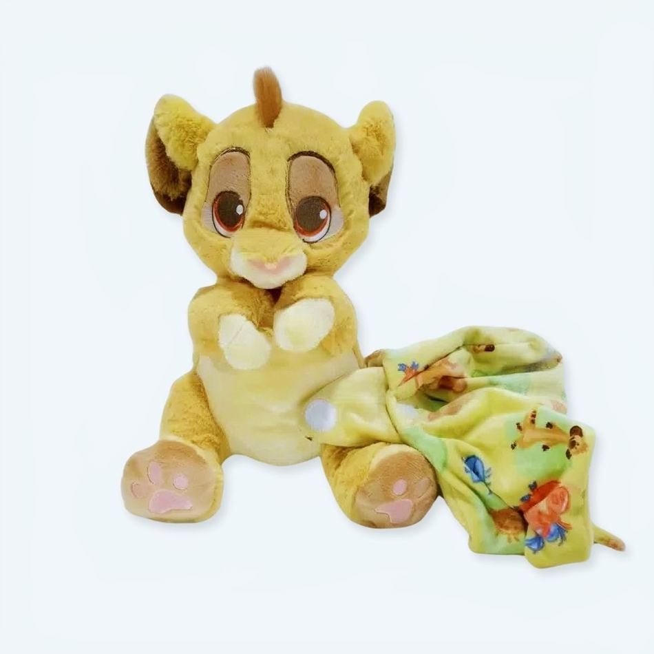 Plys-simba i et lille tæppe - Billede 2