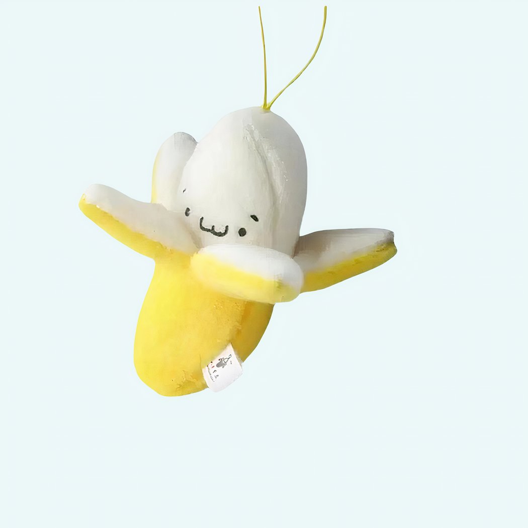 Skrællet gul banan plys - Billede 2