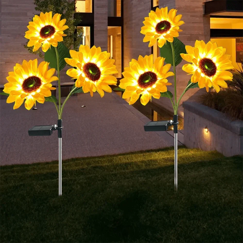 SunBloom Havelampe – Solcelledrevet Design - Billede 4